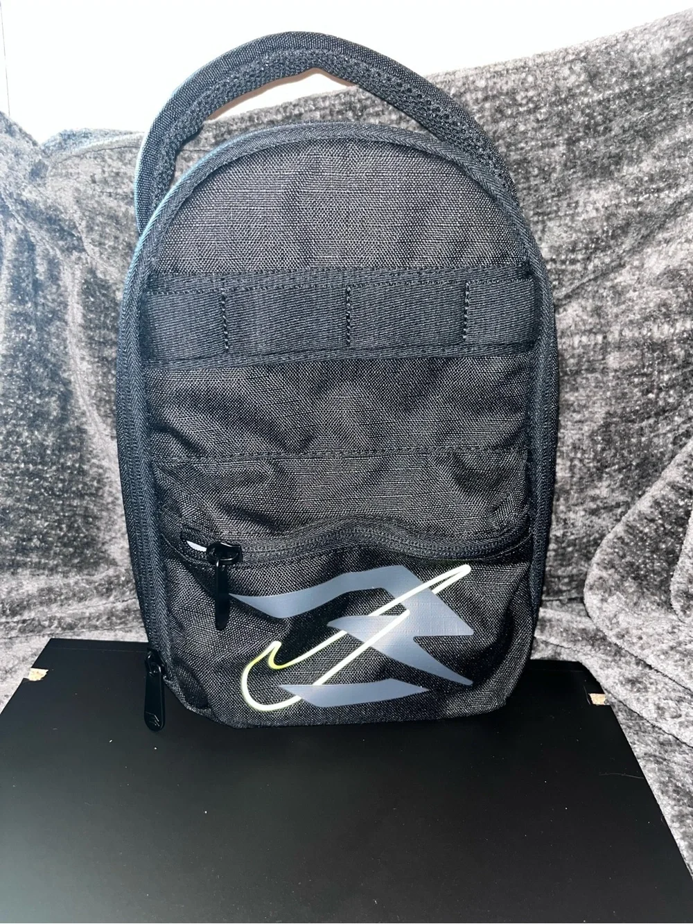 Nike Vertical Fuel Pack Insulated Lunch Pouch Bag Black Volt Neon